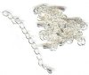 10 2 Inch Silver Plate Necklace Extenders